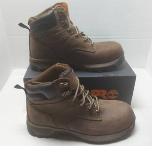 Timberland Pro Titan EV 6” Mens SZ: 8.5 Composite Safety Toe Dark Brown NEW! - Picture 1 of 13