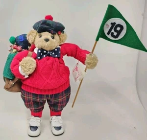 APPLE WHIMSEY 19th Hole GOLFING BEAR Laura Martinez GOLF RARE RETIRED USA 67/200 - Picture 1 of 17