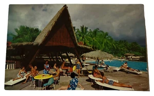 Vintage Hawaii Kailua~ Kona Inn~ Cornice~Cartolina per prendere il sole per gli ospiti (P19) - Foto 1 di 3