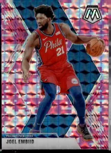 2019-20 Panini Mosaic #189 Joel Embiid Camo Pink - Picture 1 of 2