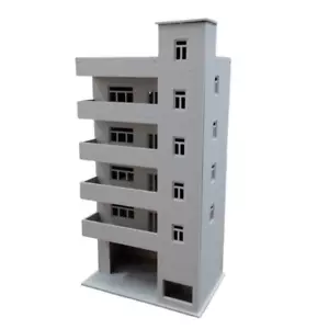 HO scale building ( Apartment Building ) 1:87 HO gauge model train layout USA - Picture 1 of 9