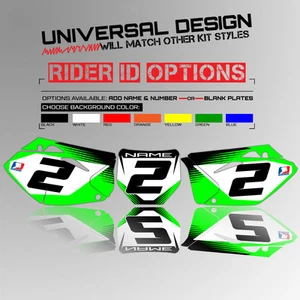 2006 2007 2008 KXF 450 CUSTOM NUMBER PLATE BACKGROUNDS STOCK : GREEN DECALS - Bild 1 von 1