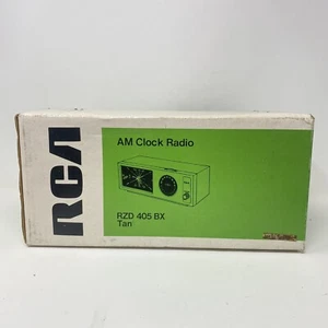 RCA Clock Radio Tan RZD405BX Vintage - New - Picture 1 of 10