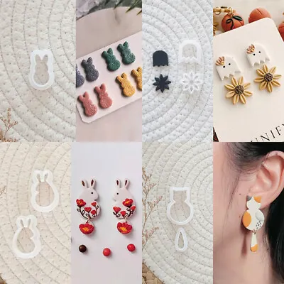 Earrings Pottery Polymer Clay Cutters Moulds Cutting Mold Jewelery Findings • 2.64€