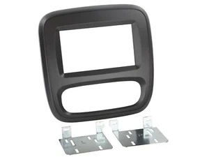 Einbaurahmen Set Doppel DIN Autoradio für Renault Trafic Opel Vivaro ab 2014 sch - Bild 1 von 1