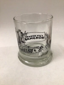 Trader Vic’s Bangkok Thailand Skyline Cocktail Whiskey Rock Tumbler Glass 12 oz - Picture 1 of 5