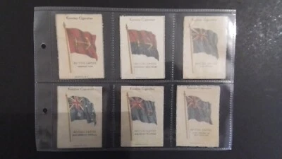 KENSITAS, WIX , BRITISH EMPIRE FLAGS. USA PRINT .  48 SILKS,  IN WAX SLEEVES. - Image 1 of 4