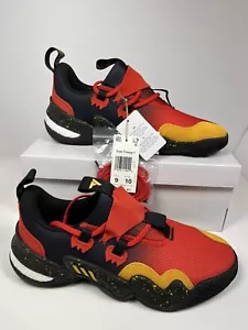 Adidas Trae Young 1 Atlanta Hawks Mens Size 9 Basketball Shoe Red Black Sneakers - Picture 1 of 10