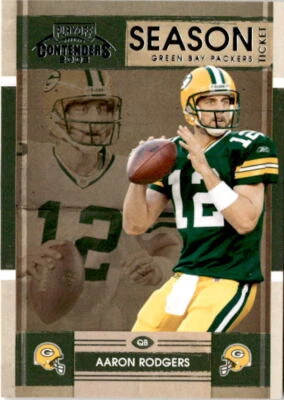 2008 Playoff Contenders #37 Aaron Rodgers Packers - Image 1 of 2