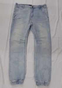 91 Cotton On Men's Size 34/36 x 28 Slim Denim Jogger Blue Jean Pants - Picture 1 of 4