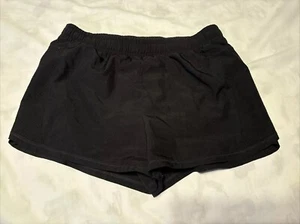 EUC XERSION GIRL’S QUICK DRY BLACK WORKOUT RUNNING SHORTS  SIZE LARGE - Picture 1 of 9