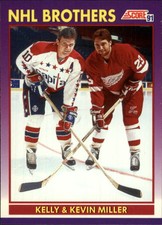 1991-92 Score American Hockey Card #309 Miller Brothers/Kelly/Kevin