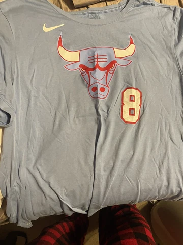 Chicago Bulls Shirt Adult XXL Nike Basketball Team Zach Lavine Jersey Mens Cover
