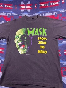 Vintage 1994 The Mask Jim Carrey Movie Promo T-Shirt Large 90s Single Stitch - Picture 1 of 10