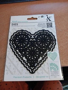 CUTTING DIES FOR SCRAPBOOKING NEW (J1534) XCUT SERIES DIES HEART - Picture 1 of 2