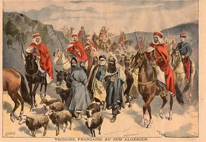 TOUAT SUD ALGERIEN VICTOIRE FRANCAISE COLLOT ALGERIE ALGERIA IMAGE 1897 PRINT - Picture 1 of 1