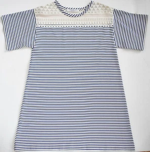 Neu PHILOSOPHY DI LORENZO SERAFINI Marinière GESTREIFTES Sommerkleid US-8 IT-44 M - Bild 1 von 11