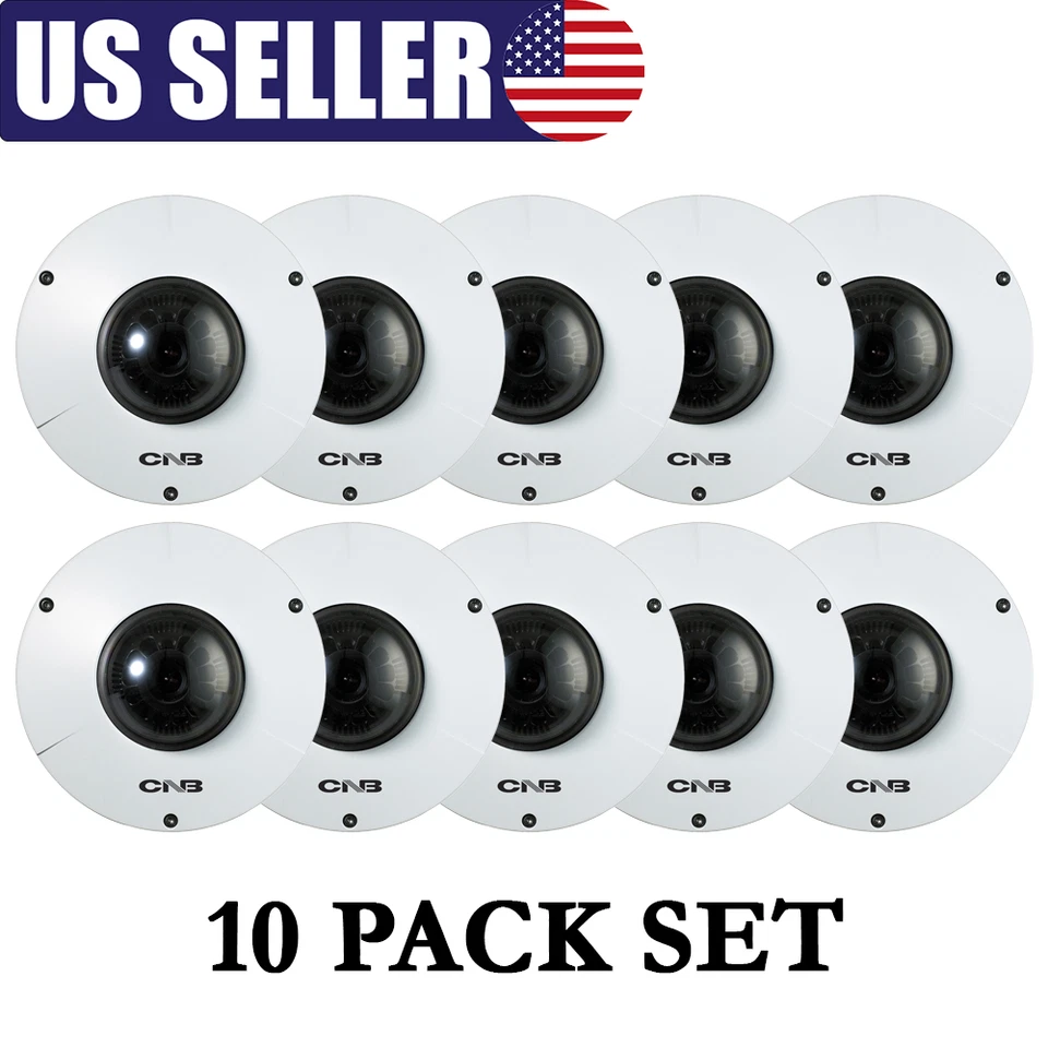 10 Pack HD TVI Security Camera 2MP IR Indoor Dome CCTV BNC HD OVER COAX - Image 1 of 4