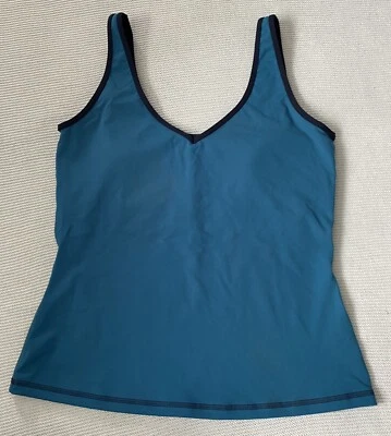 Nuevo Chaleco de Gimnasio Azul Boden para Damas con Sujetador Slip - Talla UK 8 - sin etiquetas Foto 1 de 4
