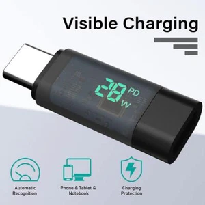 USB-C Male to USB C Female Adapter Converter Type C for Android Phone New Sale - Picture 1 of 7