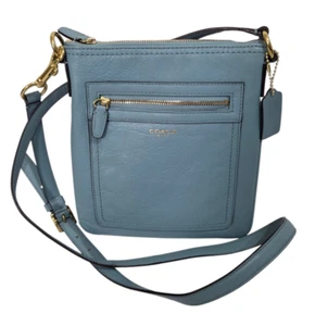 Coach Legacy Leather Swingpack Crossbody Bag Handbag Purse 47989 Blue - Bild 1 von 15
