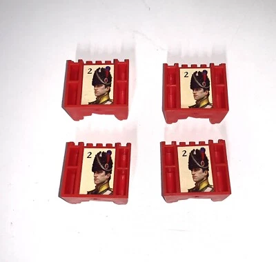 Stratego Vtg 1996 Four Red Scouts Movers Only - Image 1 of 4