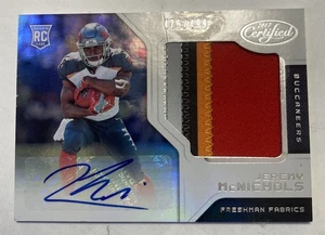 3 Jeremy McNichols RC Autograph Patch Cards 5 COLOR LEAF 2 PANINI 3 COLOR /50 - Picture 1 of 6
