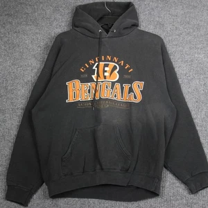Vintage 90s Cincinnati Bengals NFL Football Hoodie grau Herren L Sweatshirt - Bild 1 von 5