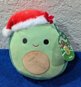 Original Squishmallows 8,5 Zoll Holiday Xmas die Avocado Plüschtier Jazwares '2024 Neu mit Etikett - Bild 1 von 9