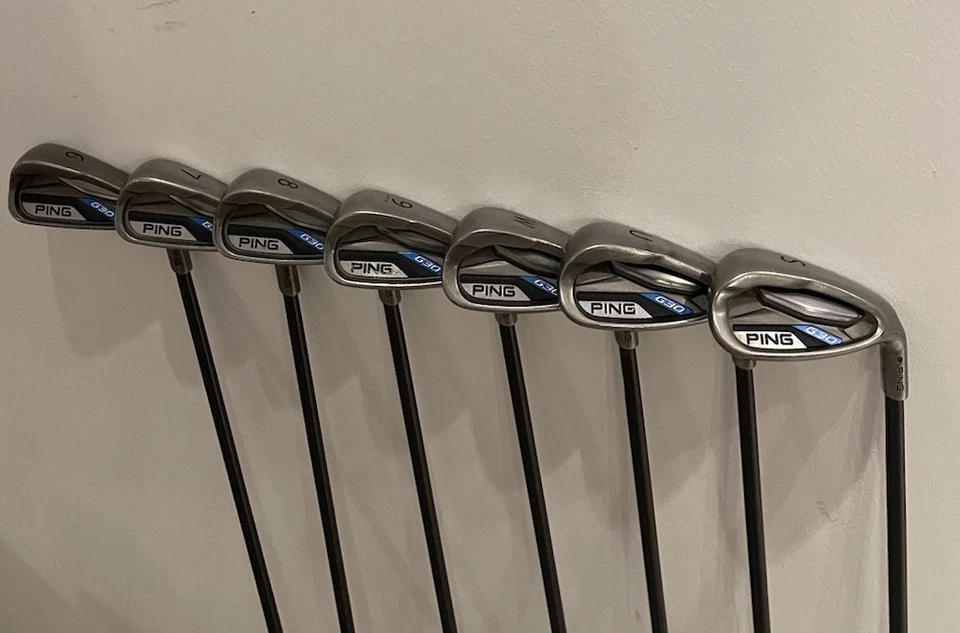 PING G30 Satz 6-SW + UW Graphit-Schaft Senior-Flex Sehr Guten Zustand - Bild 1 von 4
