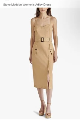 Vestido Steve Madden Adley talla 4 nuevo con etiquetas en caramelo  Foto 1 de 4