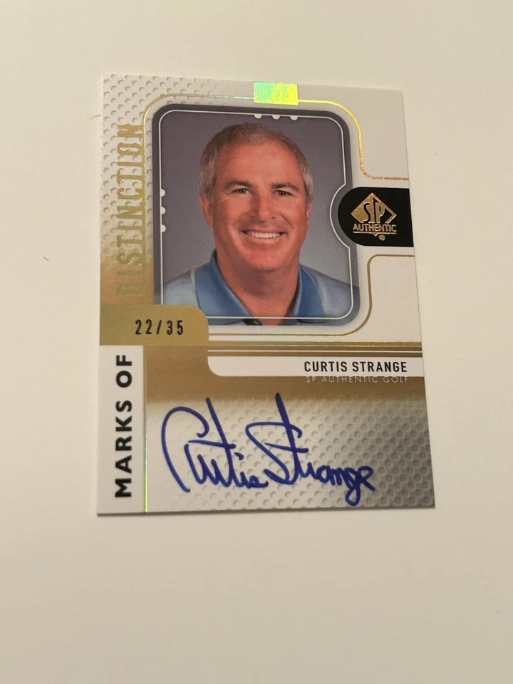 2012 SP Authentic Marks of Distinction /35 Curtis Strange #MD-CS Auto - Image 1 of 2