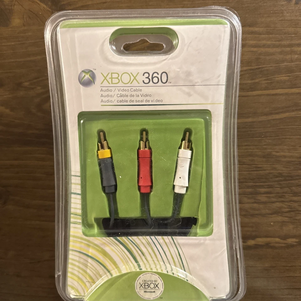 OEM VGA AV CABLE for XBOX 360 - NEW Sealed  - Image 1 of 4