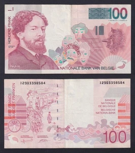 Banconota Belgio 100 francs (1995-2001) P.-147a BB+/VF+ - Picture 1 of 1