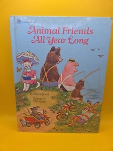Animal Friends All Year Long PATRICIA SCARRY Vintage Book 1969 1st Printing HC  - Picture 1 of 4