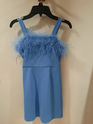 New Speechless Girls Size 7 Easter Formal Dress Periwinkle Sleeveless Zip Up  - Image 1 of 4