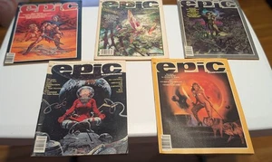 Epic Illustrated Magazine Lot 5 1983 August February October December April - Picture 1 of 8