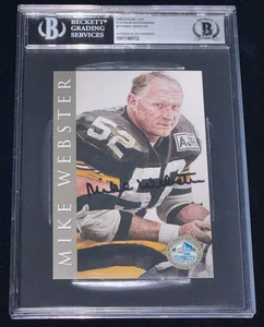 Mike Webster 1998 Ron Mix HOF Platinum Auto Signed Rookie Card (RC) Beckett BAS - Picture 1 of 4
