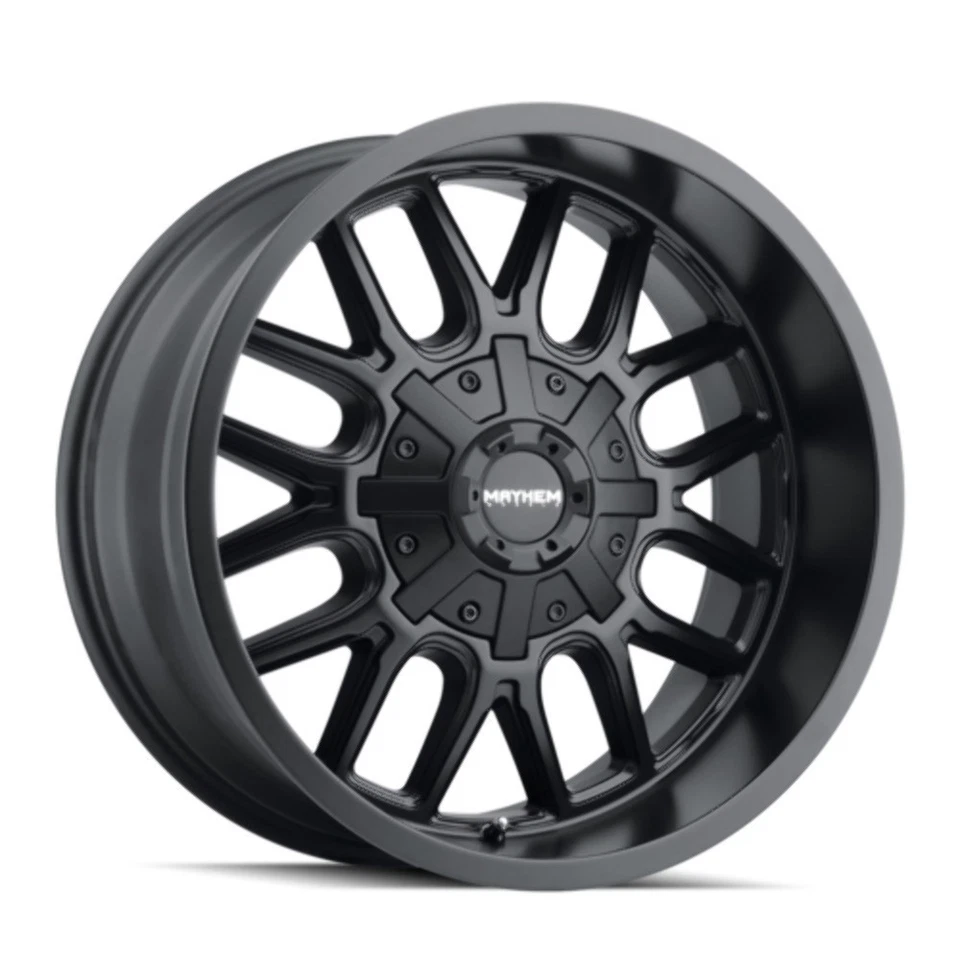 Llanta de 20" Mayhem Cogent 20x9 negro mate 5x5 5x135 0 mm para camioneta Jeep Ford Foto 1 de 4