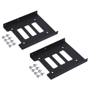 2 Pack SSD Hard Drive Bracket 2.5" to 3.5" Metal Mounting Bracket with 16 Screws - Photo 1/5