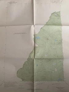 Map BOUNDARY POND Maine Quadrangle - 1970  Topographic Geological  N4530 W7037.5 - Picture 1 of 1