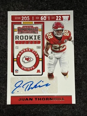 2019 Panini Contenders Rookie Ticket Juan Thornhill #155 Rookie Auto RC - Image 1 of 2
