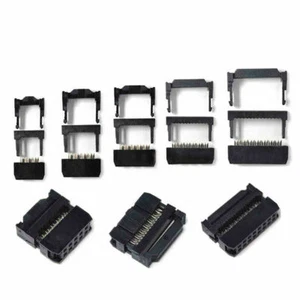 10pcs Ribbon Cable Connector IDC Socket Plug 2.54mm Pitch 6/8/10/12/14/20-50Pin - Picture 1 of 17