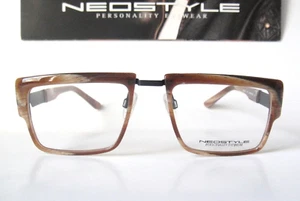 Neostyle Germany 54-21/19 140 Medium Horn Brown Modernist Eyeglasses Frames Mens - Picture 1 of 24