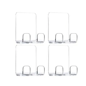 Clear Adhesive Hooks For Shower Wall Shower Shaver Holder Razor Holder Storage H - Picture 1 of 9