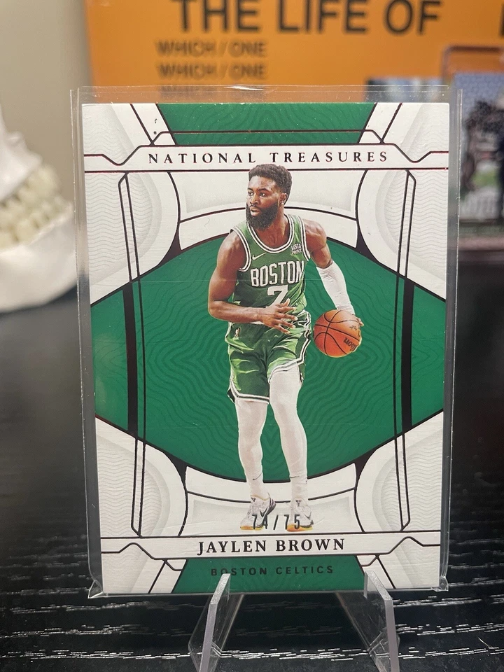 2021-22 Panini National Treasures Jaylen Brown #70 Celtics /75  - Image 1 of 2