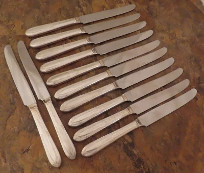 IS Lyric II Juego de 12 Cuchillos de Cena Wm Rogers Vintage Plateado Cubiertos Lote A Foto 1 de 4