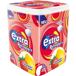 Wrigley's EXTRA Refresher's Chewing gum STRAWBERRY LEMON-35pc-FREE US SHIPPING - Picture 1 of 1