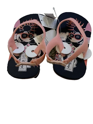 Girl's Gap Disney Minnie Flips Flops/ Sandals Size 5/6 Toddler NEW - Image 1 of 3