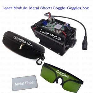 Módulo láser azul 450nm 15W con disipador térmico para grabador cortador láser + lámina de metal - Imagen 1 de 12